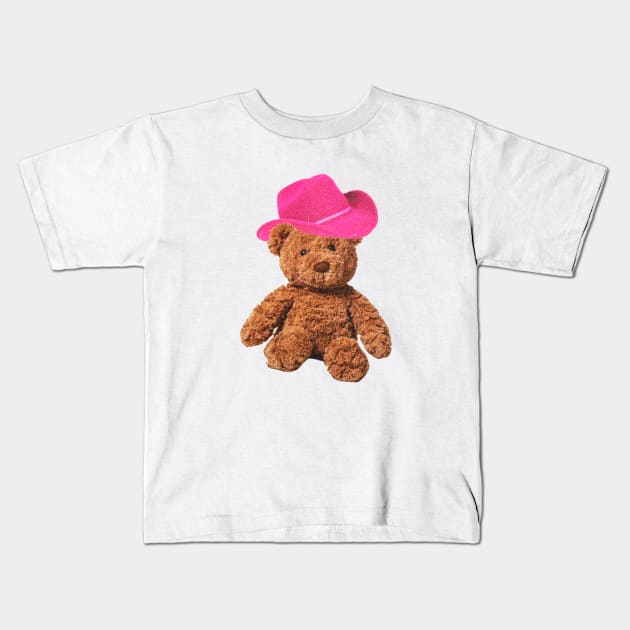 Cowboy Bear Kids T-Shirt by gisselbatres